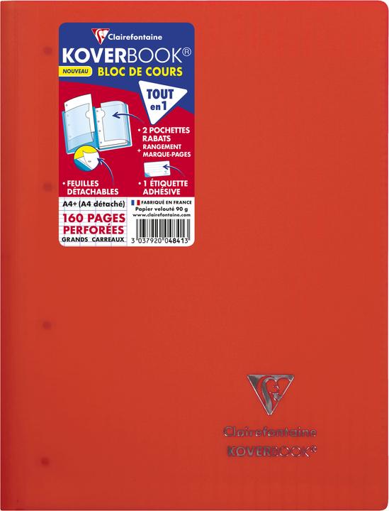 Image du produit Clairefontaine Koverbook (A4+, À rayures, Couverture rigide)