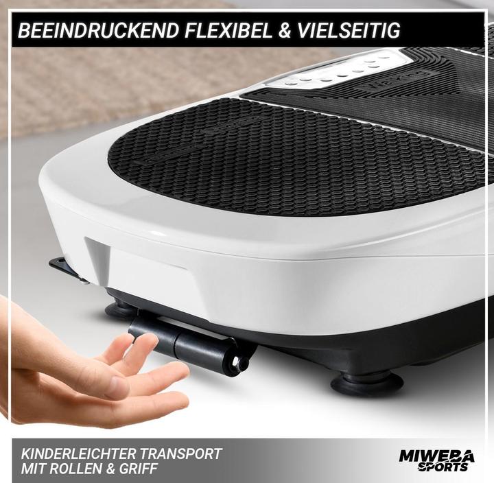 Produktbild Miweba Sports Vibrationsplatte MV200 Fitness Vibrationsgerät Vibrationsboard 3D (Grau)