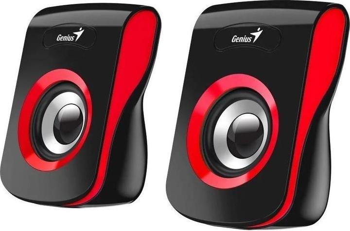 Genius KYE 31730026401 Lautsprecher SP-Q180, USB, Rot