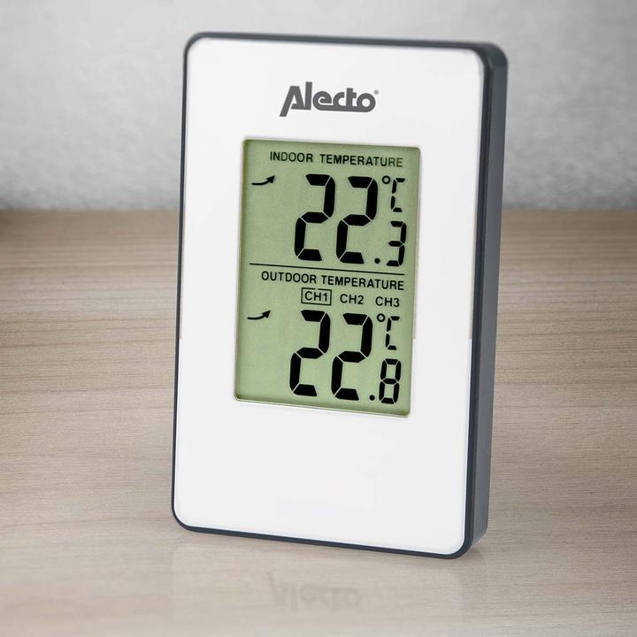 Actual product image Alecto WS-1050 Weather Station with Outdoor Sensor (White)