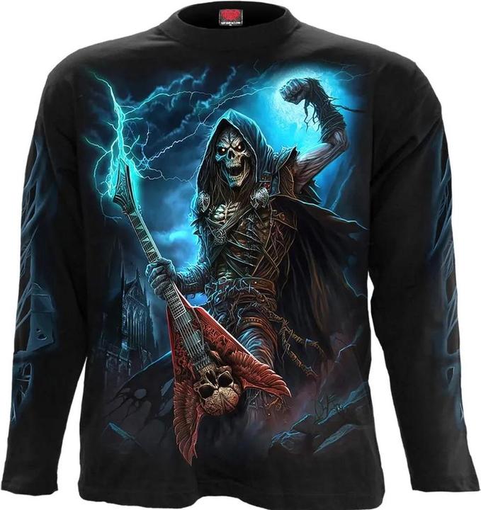 Actual product image Spiral Unisex Adult Dead Metal Long-Sleeved T-Shirt (L)