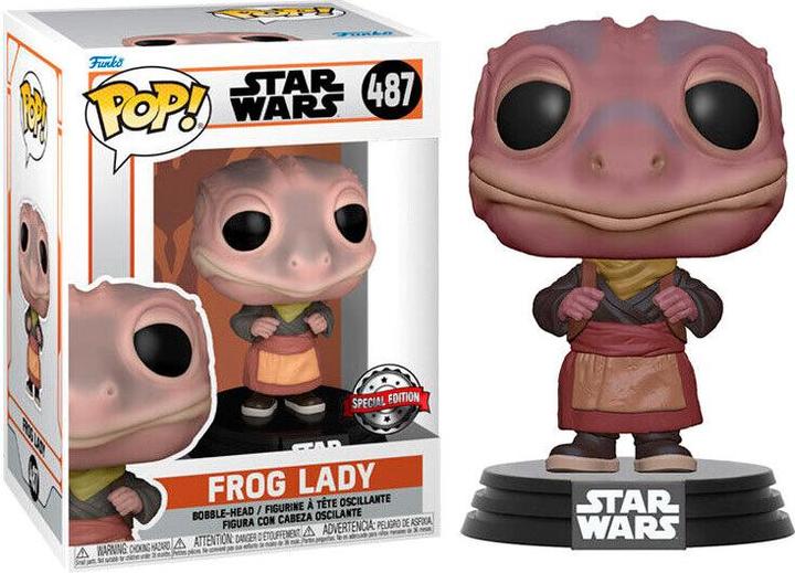 Actual product image Funko POP! Star Wars The Mandalorian Frog Lady (487) EXM