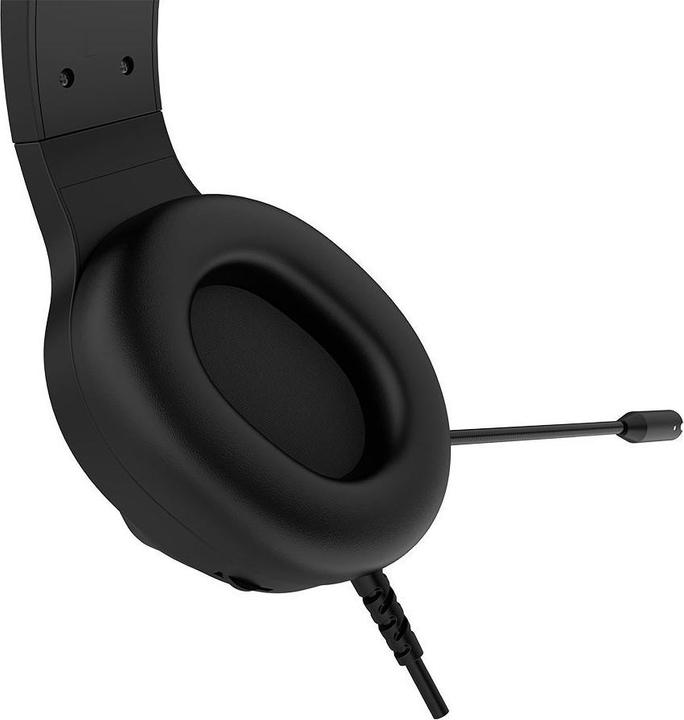Actual product image Canyon GH-6, Shadder gaming headset, USB / 2x 3.5mm jack, 2m cable, multicolour RGB backlight, black (Cable)