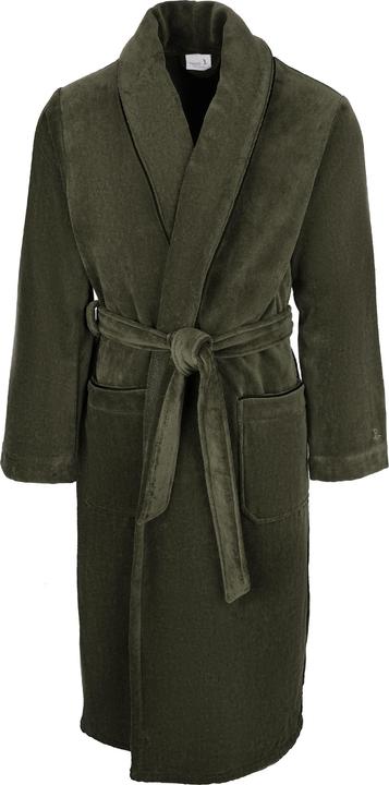 Actual product image Möve Homewear shawl collar coat green (S)
