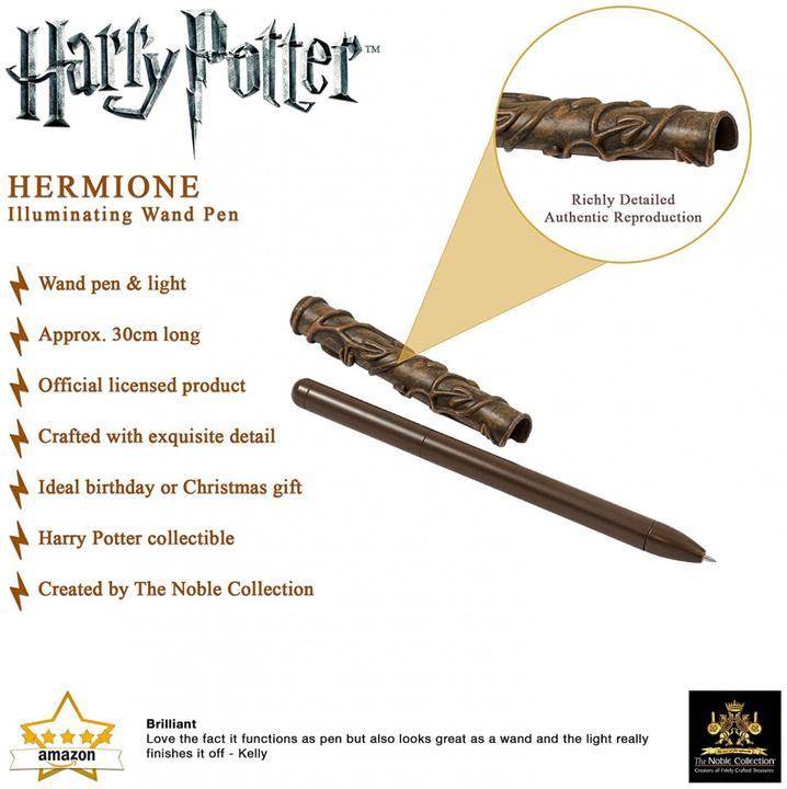 Actual product image Noble Collection Harry Potter: Hermione's wand (Brown, 1 x)