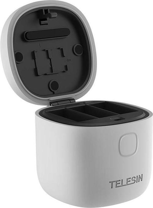 Immagine prodotto Telesin Caricabatterie impermeabile a 3 slot Allin box per GoPro Hero 9 / Hero 10 + 2 batterie (Eroe 10, Eroe 9)