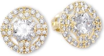 Produktbild Brilio Sparkling yellow gold earrings 239 001 00859