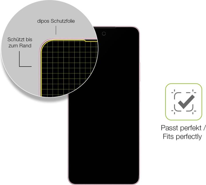 Actual product image Dipos Full Cover Screen Protector Matte (1 Piece, Oppo A5s)