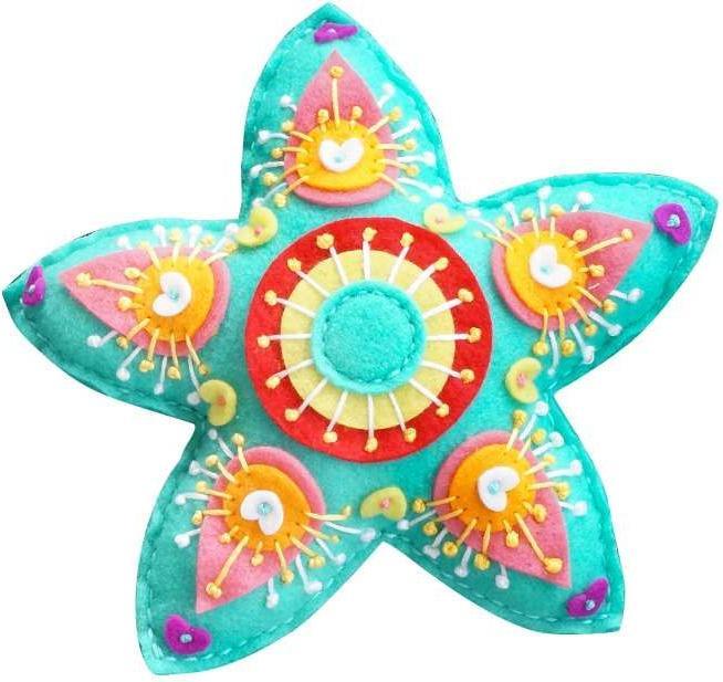 Produktbild Kleiber Filz-N„hset "Figuren" Mandala, (B)220 x (H)220 mm