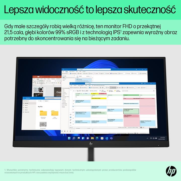 Actual product image HP E22 G5 (1920 x 1080 pixels, 21.50")