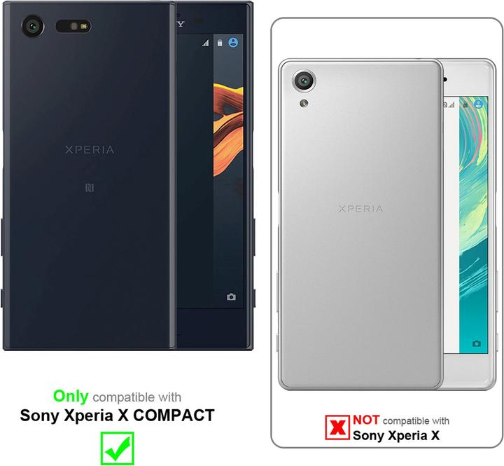 Actual product image Cadorabo Bumper TPU Frosted (Sony Xperia X Compact)