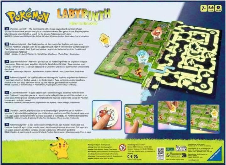 Produktbild Ravensburger Pokémon Labyrinth Glow in the Dark (Multilingual)