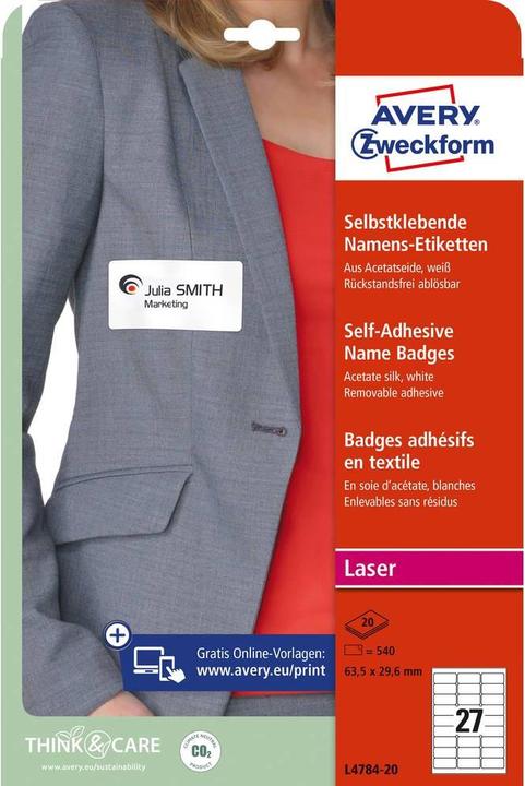 Produktbild Avery Namens-Etiketten