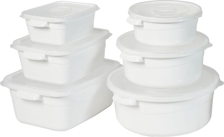 Produktbild Hermex 6er-Set Mikrowellendosen Vorratsdosen Mikrowellenbehälter Gefrierdosen