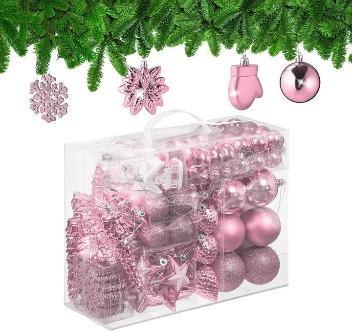 Image du produit Relaxdays Ensemble de boules de Noël (100 -pièce)