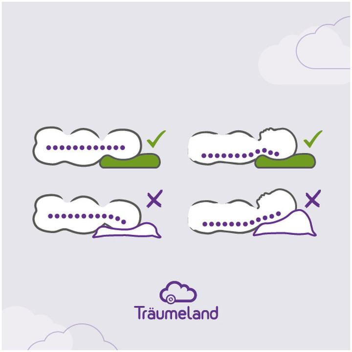 Immagine prodotto Träumeland Cuscino premium per bambini (57 x 34 cm)