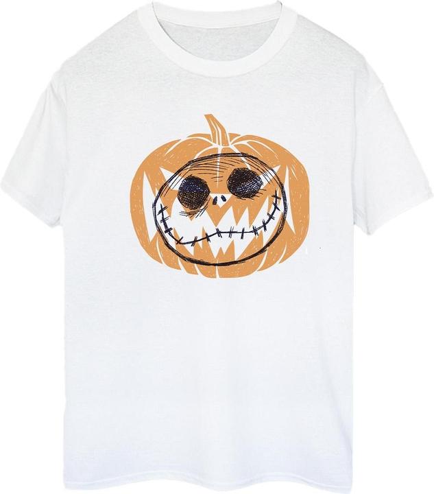 Immagine prodotto The Nightmare Before Christmas Maglietta Ampia Jack Skellington Testa di Zucca Donna (4XL)