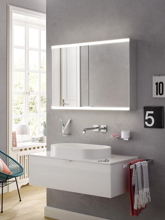 Produktbild Emco prime 2 Facelift Lichtspiegelschrank, 1400 mm, 3 Türen, Unterputzmodell, 9497