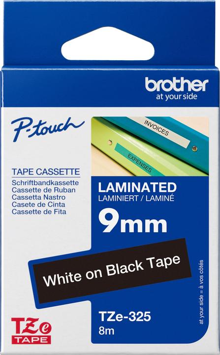 Brother Tze-325 (0.90 cm, Black, White)