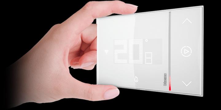 Actual product image Legrand Smarther 2 room thermostat