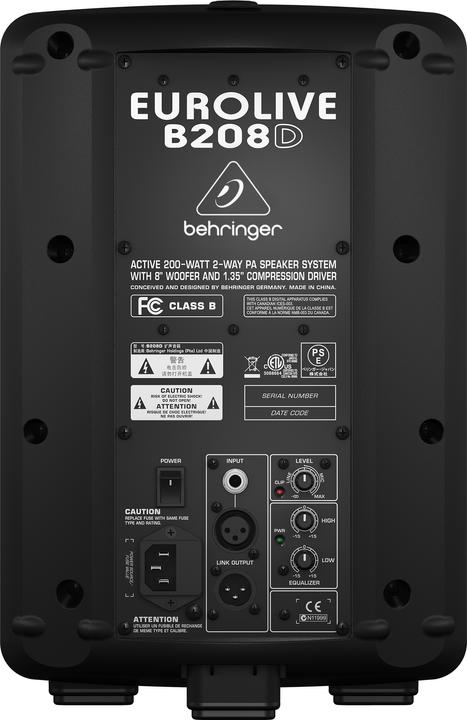Immagine prodotto Behringer Eurolive B208D (Attivo, 1x 135 W)