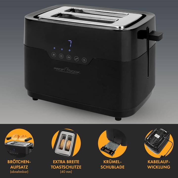 Produktbild Proficook PC-TA 1244 Sensor Touch edelstahl-schwarz