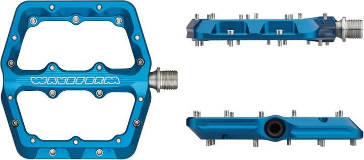 Actual product image Wolf Tooth Waveform Pedals, Large, Plattform-Pedal, blue