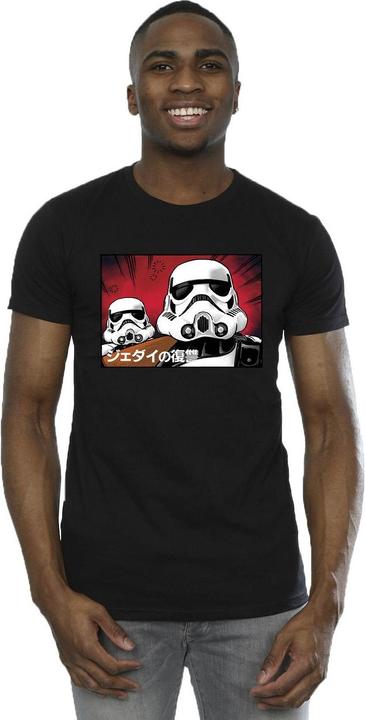 Actual product image Star Wars Mens Stormtrooper Japanese T-Shirt (S)