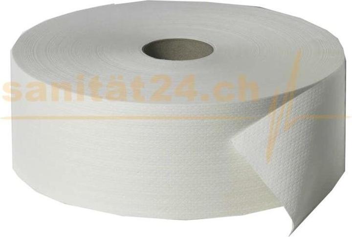 Produktbild Fripa Toilettenpapier Grossrolle hochweiss 2-lagig 100 % Zellstoff, 6 Rollen/Paket, 420 m (6 x)
