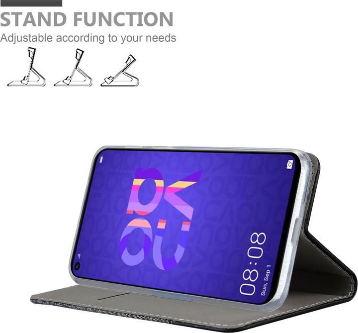 Produktbild Cadorabo Book Jeans Optik Cover (Huawei Nova 5, Huawei Nova 5 Pro)