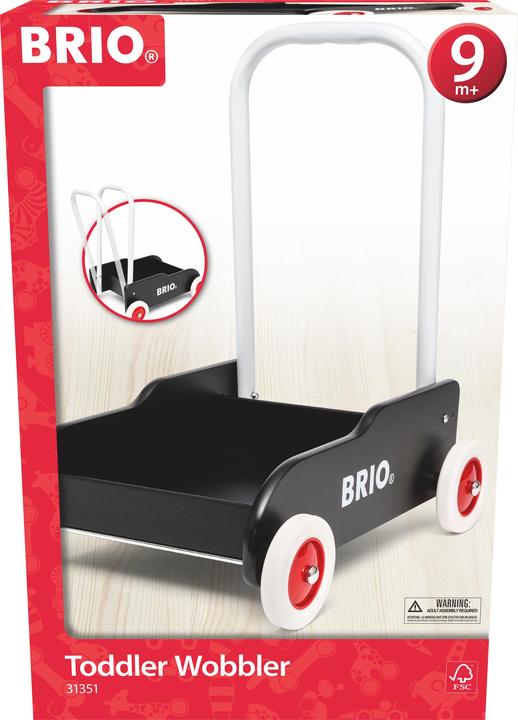 Actual product image Brio Wooden baby walker black