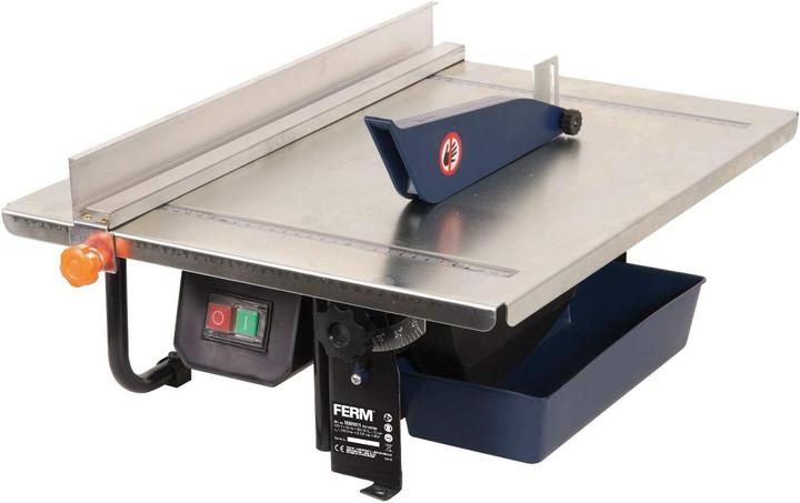 Produktbild Ferm Fliesenschneider 900W - 2950/min - 200mm Diamantscheibe - Wassergekühltes Sägeblatt - 0-45 Grad