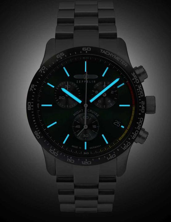Actual product image Zeppelin Night Cruise 7288M4 SET quartz watch (Chronograph)