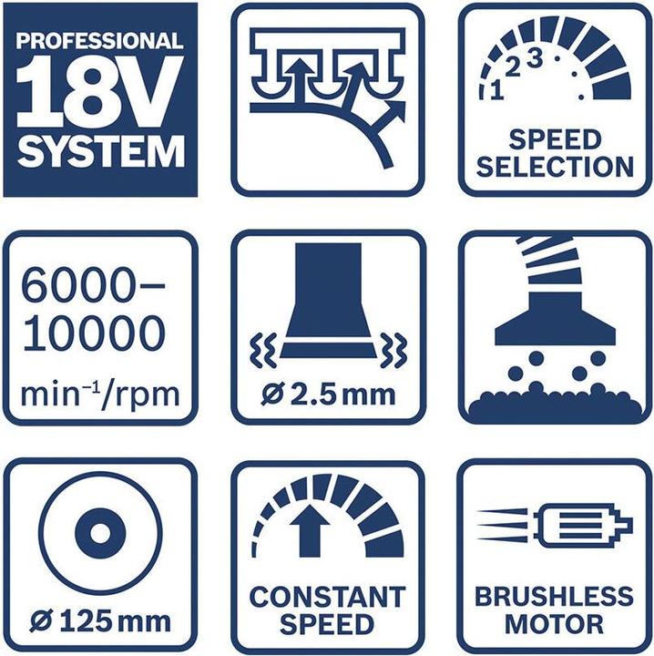 Produktbild Bosch Professional GEX 18V-125 (Exzenterschleifer)