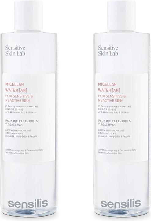 Sensilis Micellar Water AR Empfindliche Und reaktive Haut 2x400ml (Seife, 800 ml)