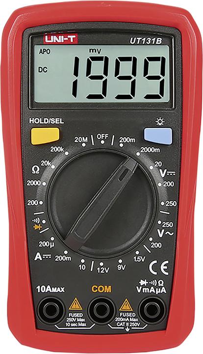 Produktbild Steffen Multimeter AC/DC (0.2-250V/0.002-10A) CATII 250V rt/sw (CAT II)