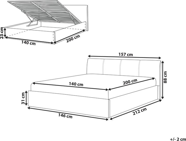 Actual product image Beliani Orbey (140 x 200)