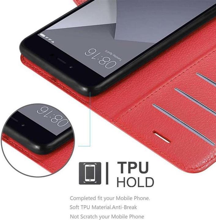 Actual product image Cadorabo Book with stand function cover (Xiaomi Redmi Note 5A)