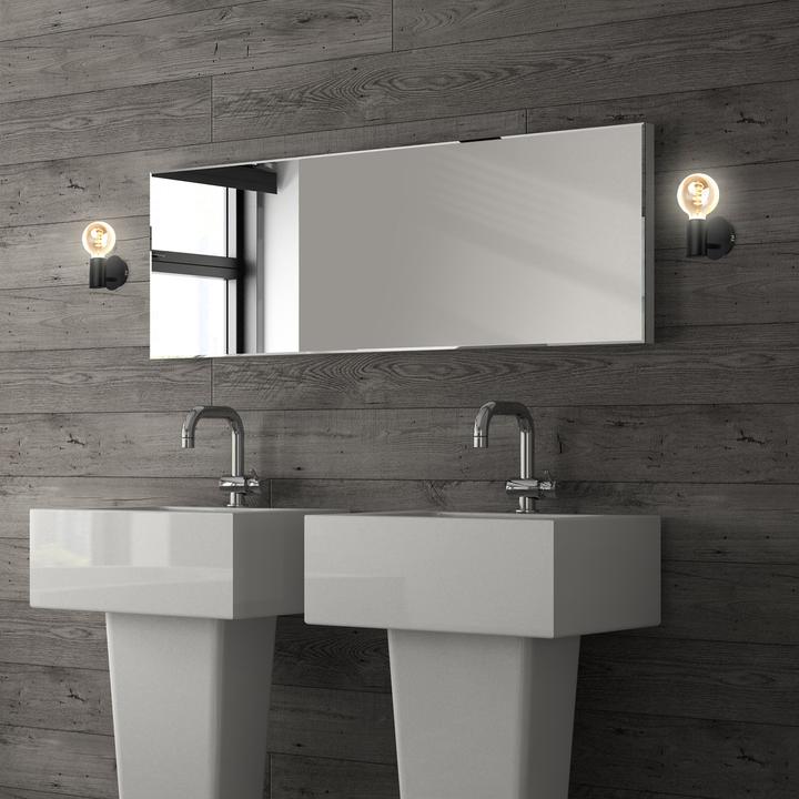 Immagine prodotto Briloner Lampada da parete per bagno, nera, 1xE27/max. 10W escl. (0 lm)