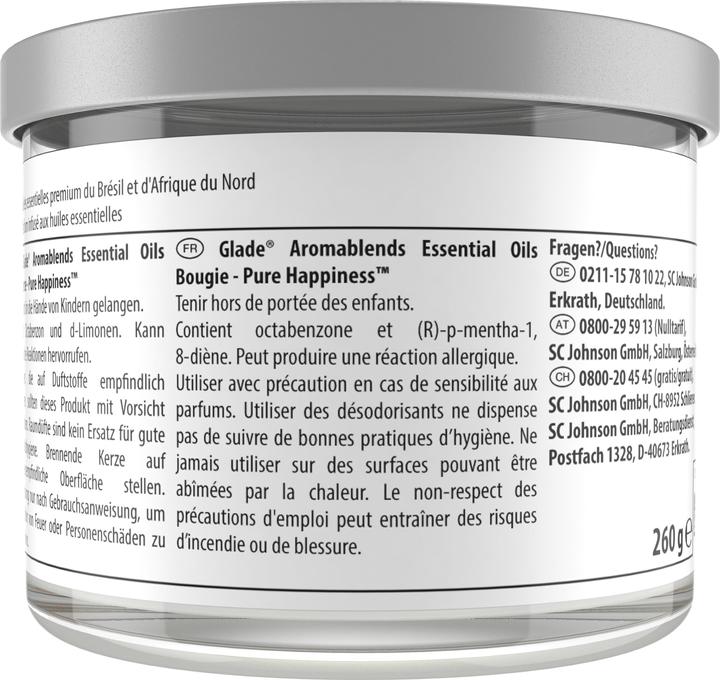 Immagine prodotto Glade Candele di oli essenziali Aromablends - Felicità pura