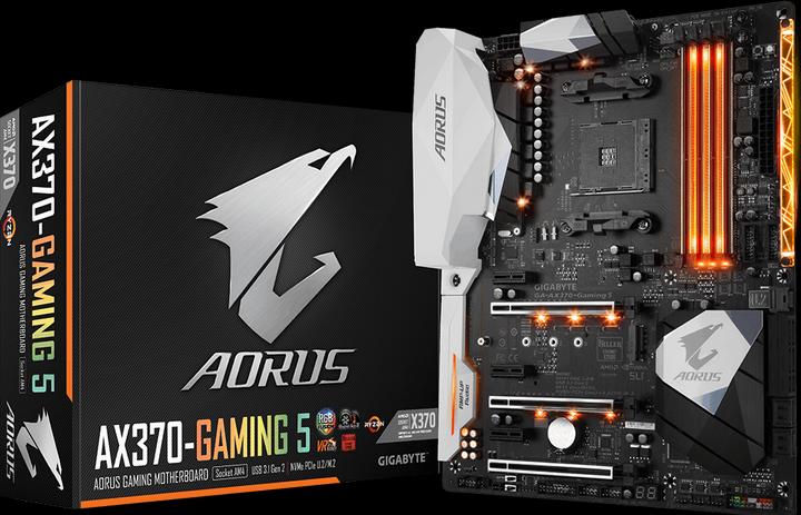 Image du produit Gigabyte AORUS GA-AX370-Gaming 5 (AM4, AMD X370, ATX)