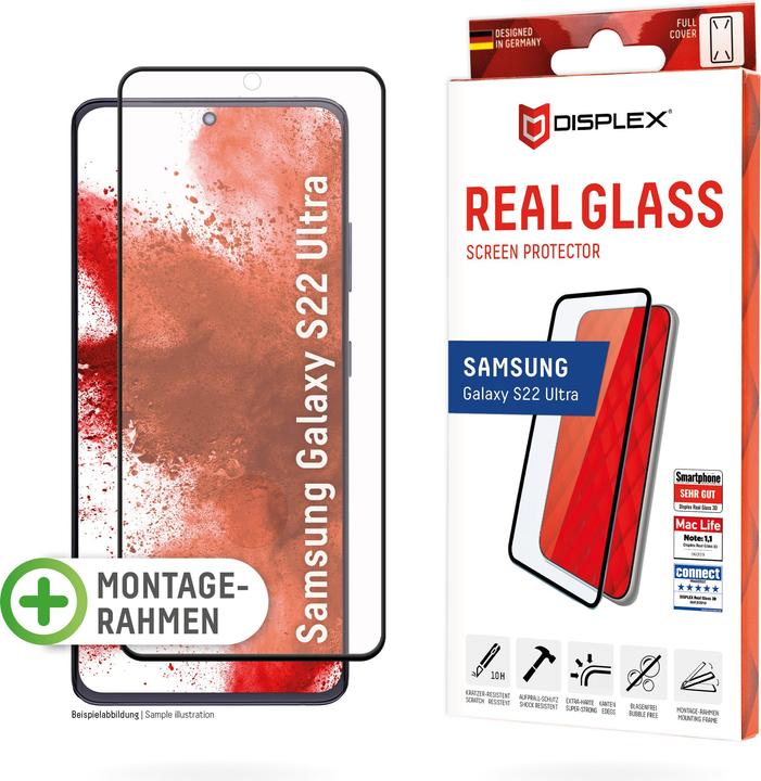 Immagine prodotto Displex Real Glass, Full Cover Panzerglas (1 Pezzo/i, Samsung Galaxy S22 Ultra)