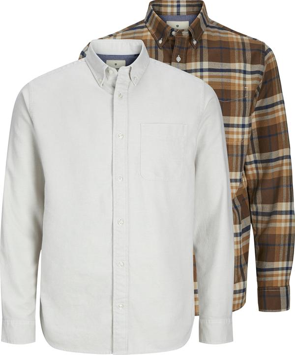 Actual product image Jack & Jones Shirt NORRIS long-sleeved shirt 2-pack (XL)