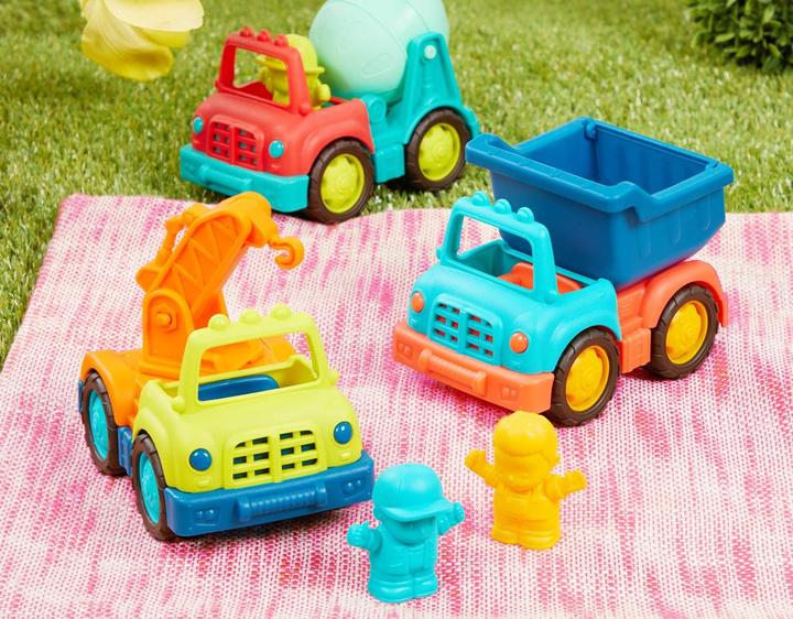 Produktbild B.toys B. Happy Cruisers - Baufahrzeuge 3er Set
