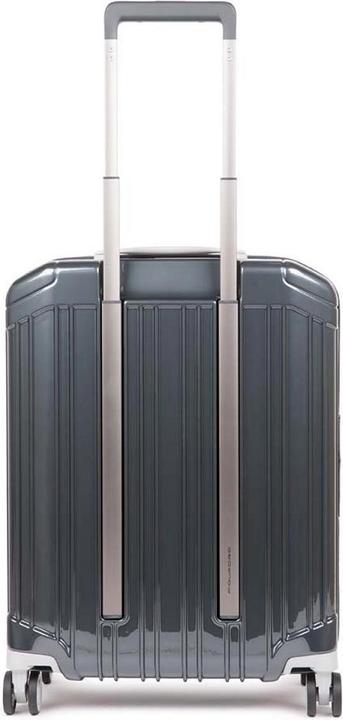 Actual product image Piquadro PQ-Light - Ultra Slim Cabin Hard Shell Trolley Grey/Red (34 l, Hand luggage (up to 50 litres))