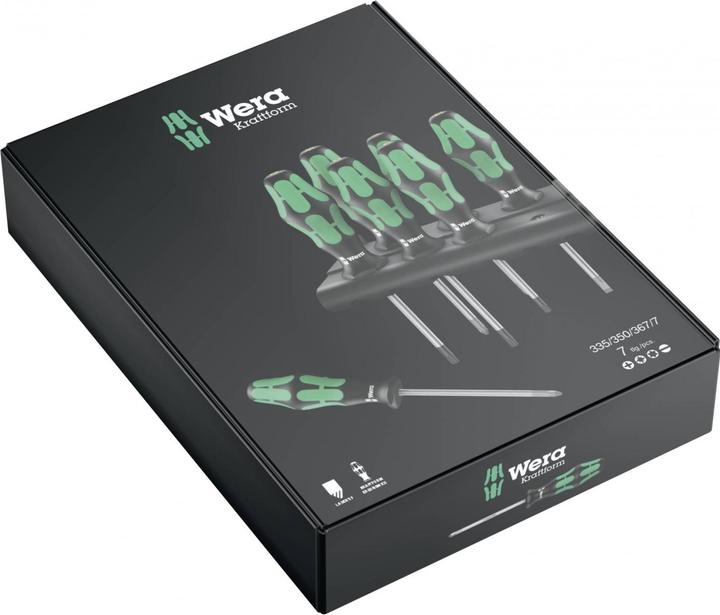 Image du produit Wera 335/350/367/7 Rack (Vis fendues, Torx (TX), Cruciforme PZ, Recouvrement cruciforme Phillipps (PH))