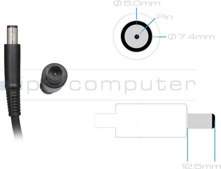 Actual product image Dell 180W AC Adapter for Notebooks (180 W)