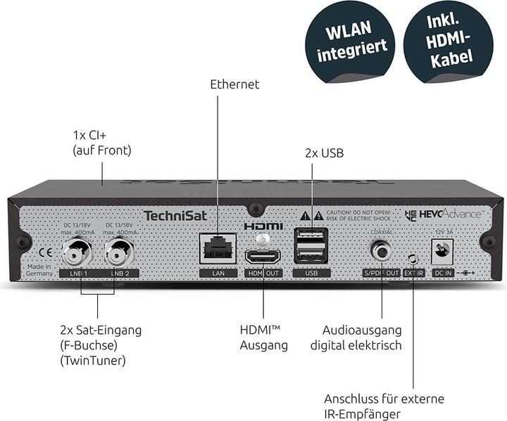 Produktbild TechniSat Digiplus UHD S (DVB-S, DVB-S2, CI+-Schacht)