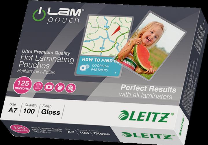 Actual product image Leitz Laminating foil pouch (A7, 100 Piece, 125 µm)