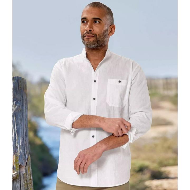 Actual product image Atlas For Men Mens Crepe Long-Sleeved Shirt (XXL)